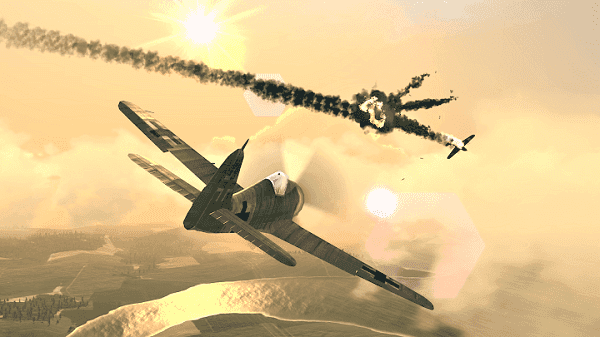 战机轰炸二战空战绿色版