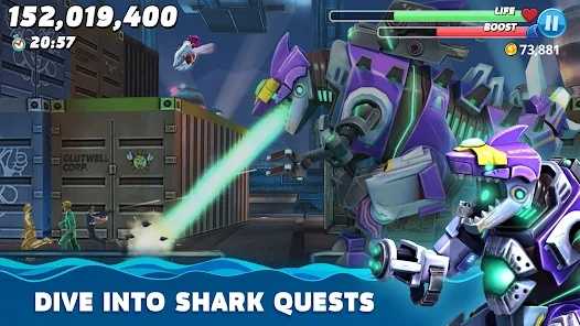 饥饿鲨世界最新版无限珍珠钻石(Hungry Shark)下载安装